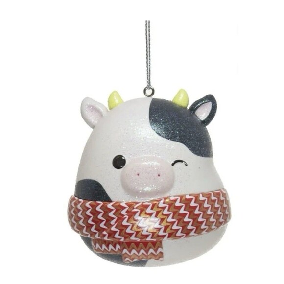 Squishmallows Connor Cow Kurt Adler Christmas Holiday Tree Ornament - Picture 1 of 3